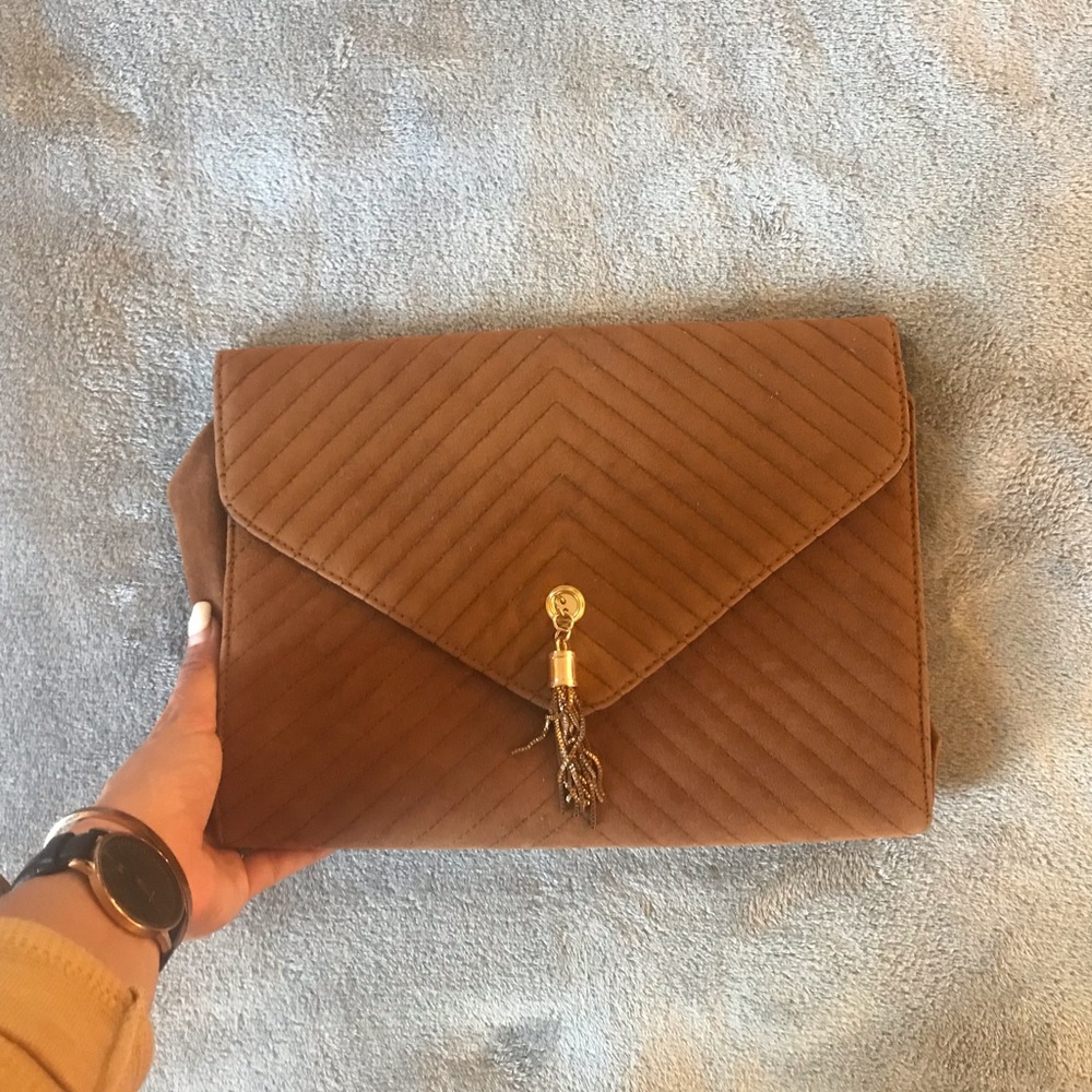Tan Clutch Purse